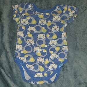 The Children's Place Blue and Yellow Shark Bodysuit